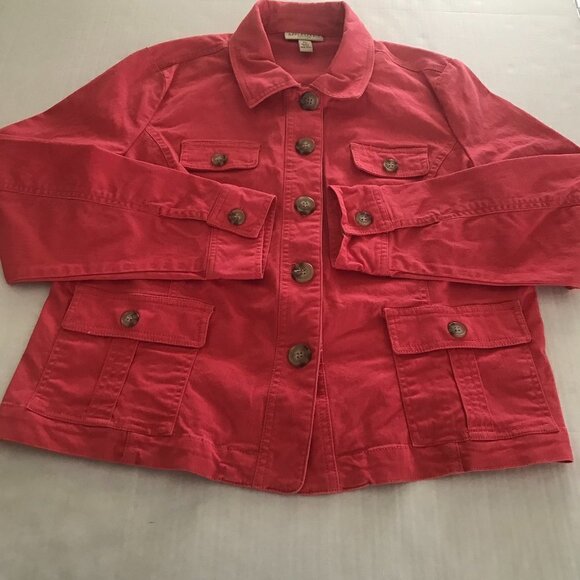 NWOT - APPLESEED'S Petite - Dream Flex Colored Casual Jean Jacket - Picture 5 of 12